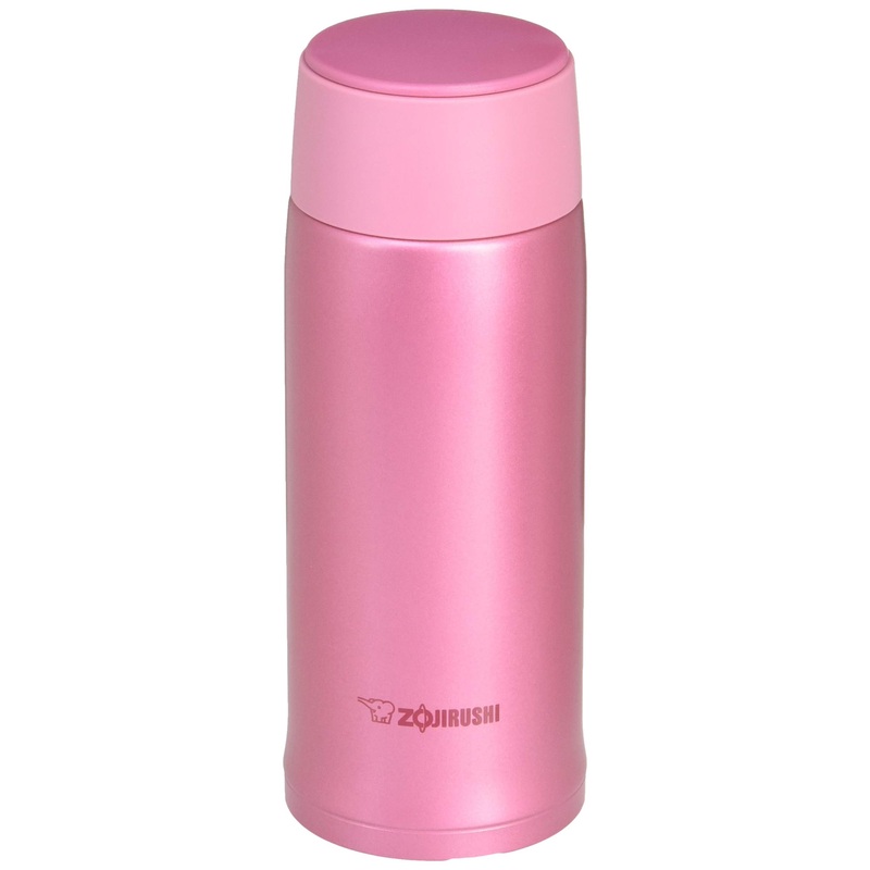 Zojirushi Stainless Steel Water Bottle 360ml Lightweight Cold/Hot Insulation Pink