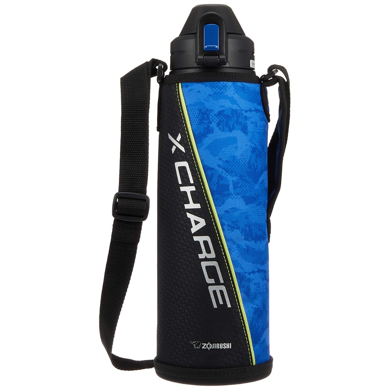 Zojirushi Stainless Steel Water Bottle Sports Type 1.5L in Meisai Blue Direct Drinking (SD-AJ15-AZ)