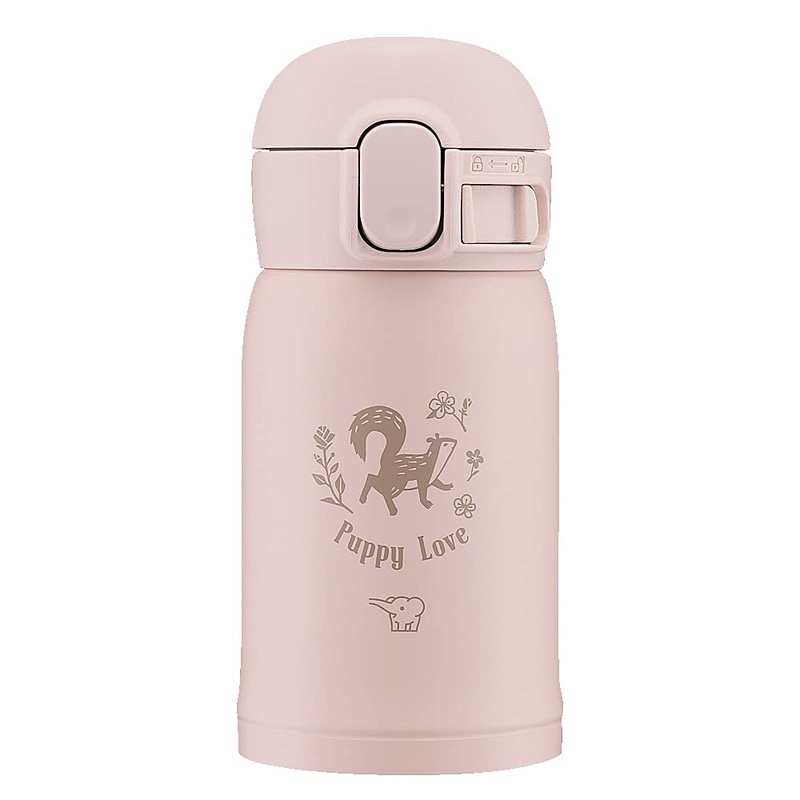 Zojirushi Stainless Steel Water Bottle One-Touch Seamless Mug 0.24L – Vintage Rose