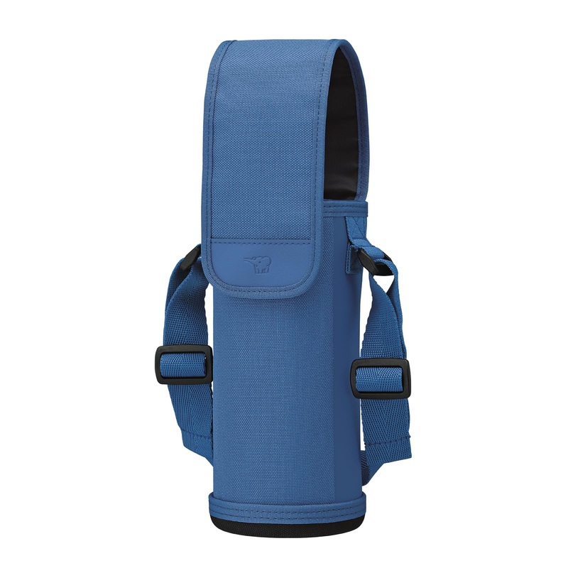 Zojirushi Stainless Steel 600ml Water Bottle Cover with Strap in Casual Blue Machine Washable – MCCA03AZ