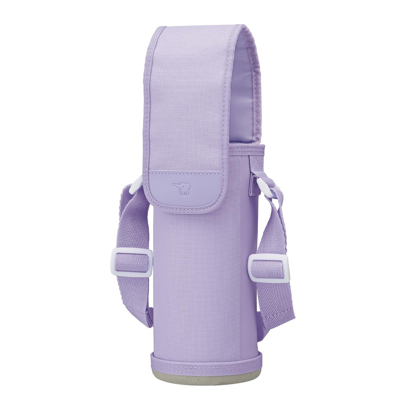 Zojirushi MC-CA03-VA Stainless Steel 600ml Water Bottle Cover with Strap Purple