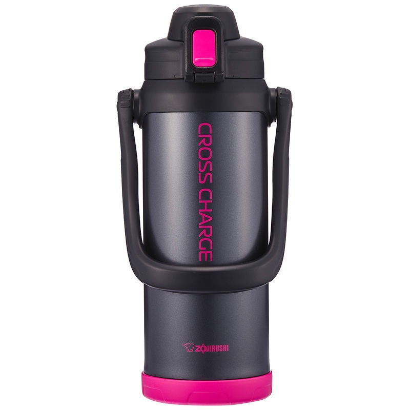 Zojirushi Stainless Steel Sports Water Bottle 2.06L Direct Drinking Pink Black