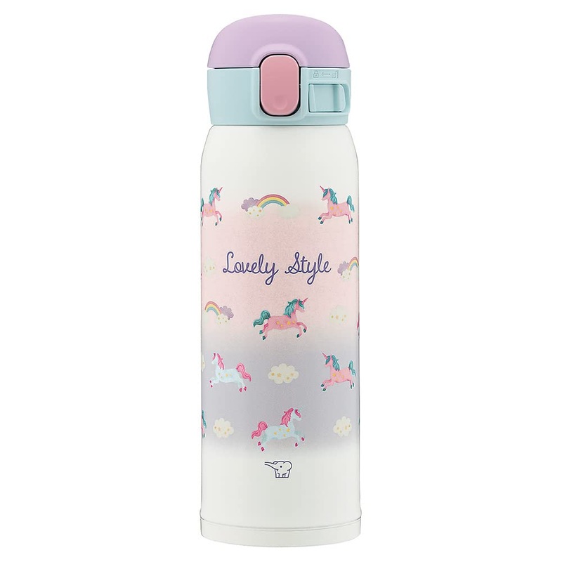 Zojirushi Stainless Steel Water Bottle – 0.48L Seamless Mug Dreamy White for Girls