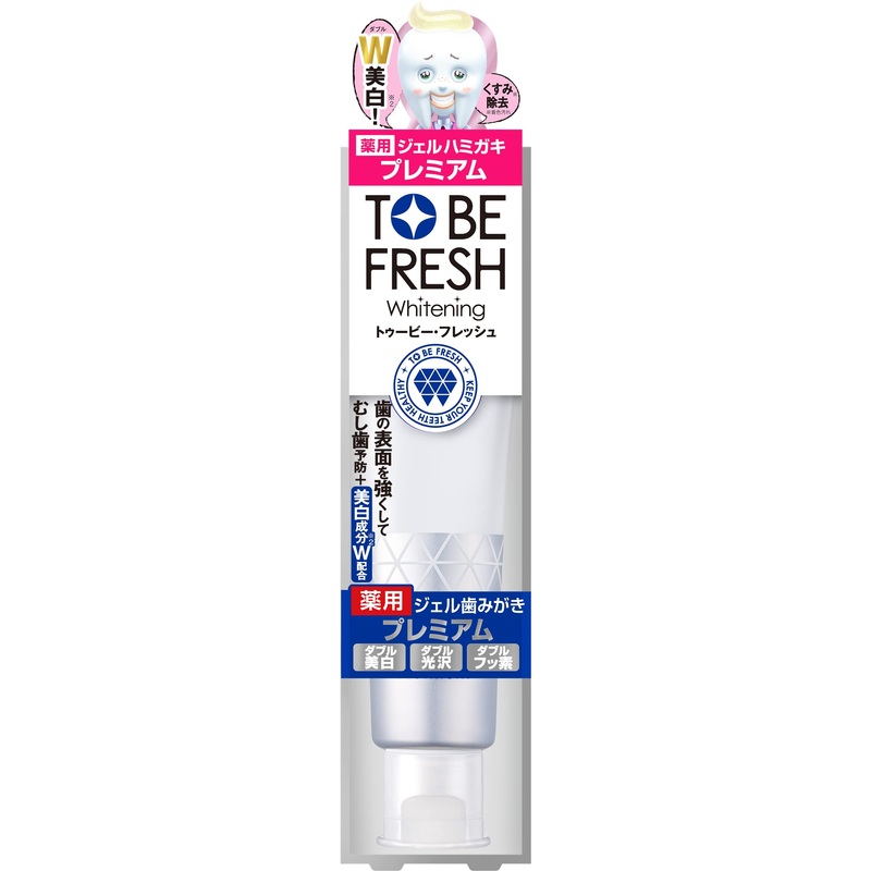 To Be Fresh Medicated Whitening Gel Toothpaste Premium for Electric Toothbrushes 60G