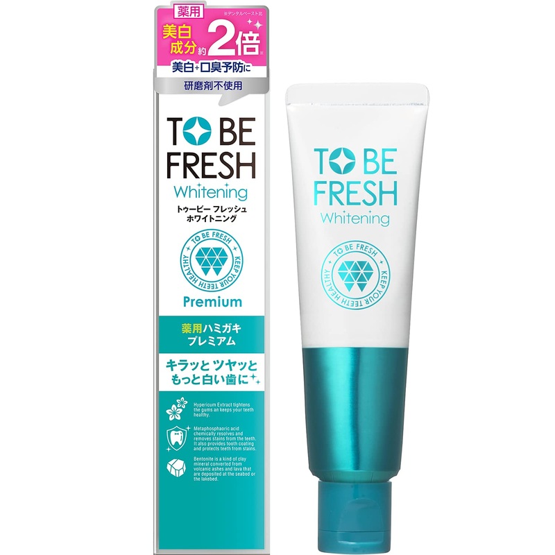 To Be Fresh Whitening Premium Toothpaste 60G – Medicinal Formula