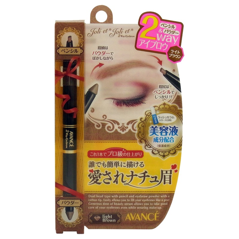 Advance 2 Way Eyebrow Pencil & Powder Light Brown – Long-lasting Precision