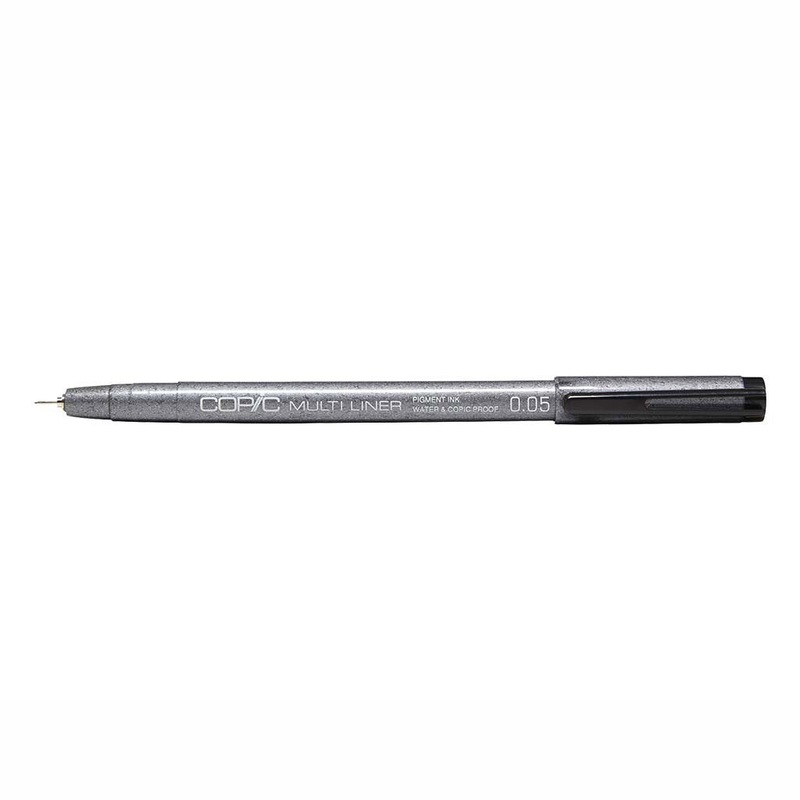 Copic Black Multi Liner Pen – 0.05mm Fine Tip for Precision Drawing