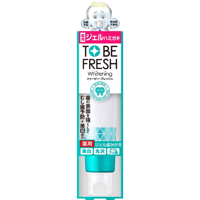 To Be White To Be Fresh Medicinal Whitening Gel Toothpaste 100G Non-Abrasive