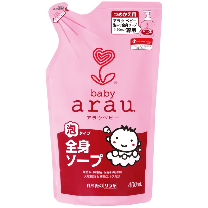 Arau. Baby Foaming Soap Refill 400ml – Gentle Cleansing for Sensitive Skin