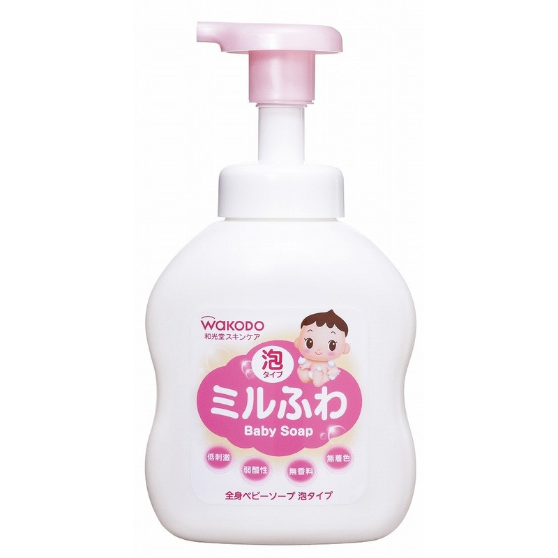Wakodo Milfuwa Baby Soap Foam Type 450Ml – Gentle Whole Body Cleanser