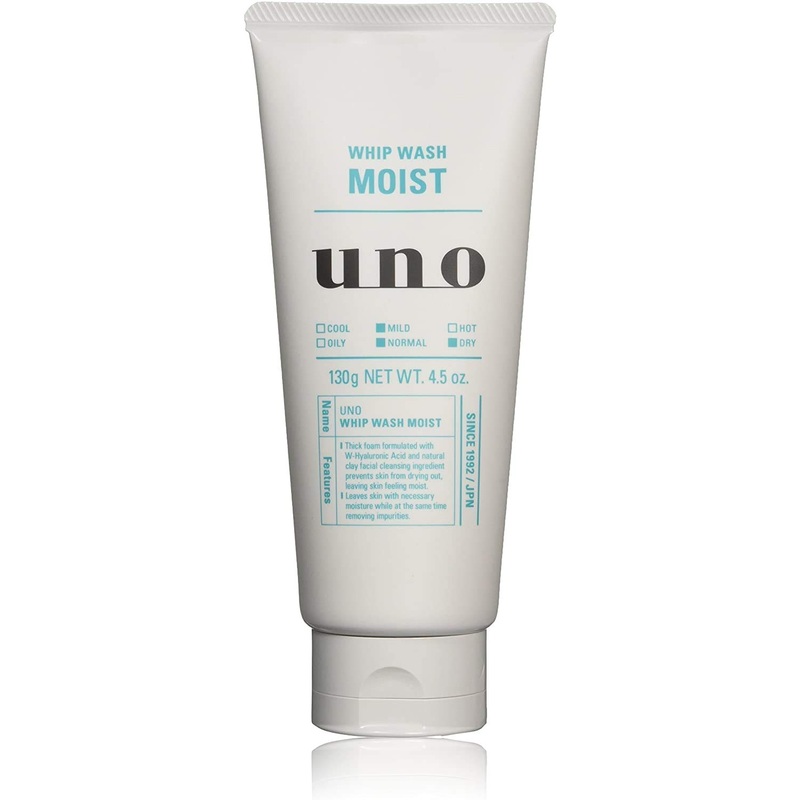 Uno Whip Wash Moist 130G  Gentle Foaming Cleanser by Uno