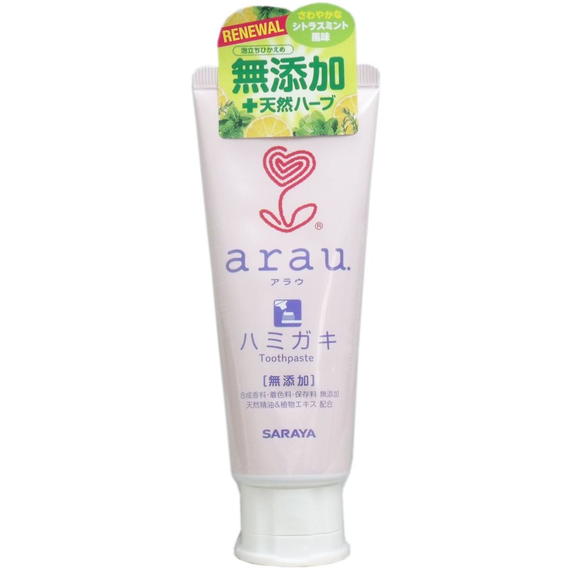 Arau. Natural Foaming Soap Toothpaste 120G for Fresh Breath