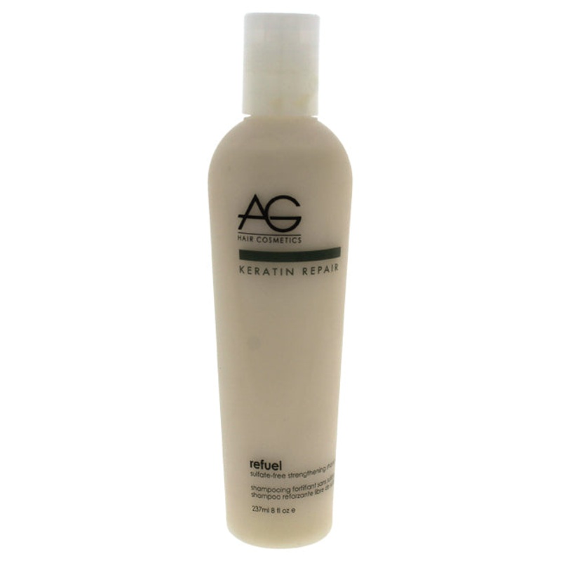 AG Hair Cosmetics Keratin Repair Refuel Sulfate-Free Strengthening Shampoo by AG Hair Cosmetics for Unisex – 8 oz Shampoo