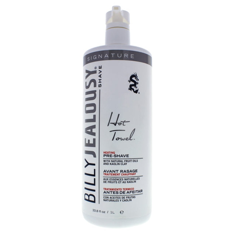 Billy Jealousy Hot Towel Heating Pre-Shave Treatment by Billy Jealousy for Men – 33.8 oz Pre-Shave Cream