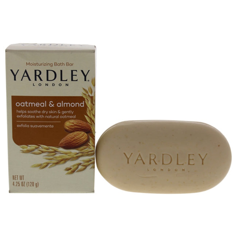 Yardley London Oatmeal & Almond Bar Soap by Yardley London for Unisex – 4.25 oz Soap