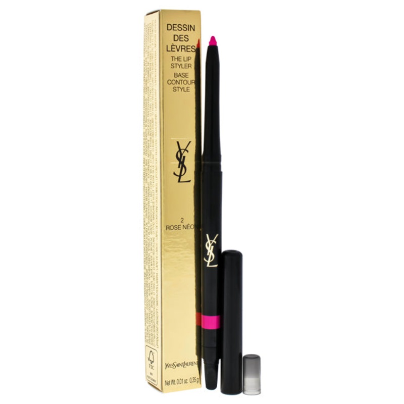 Yves Saint Laurent Dessin Des Levres The Lip Styler – 02 Rose Neon by Yves Saint Laurent for Women – 0.01 oz Lip Liner