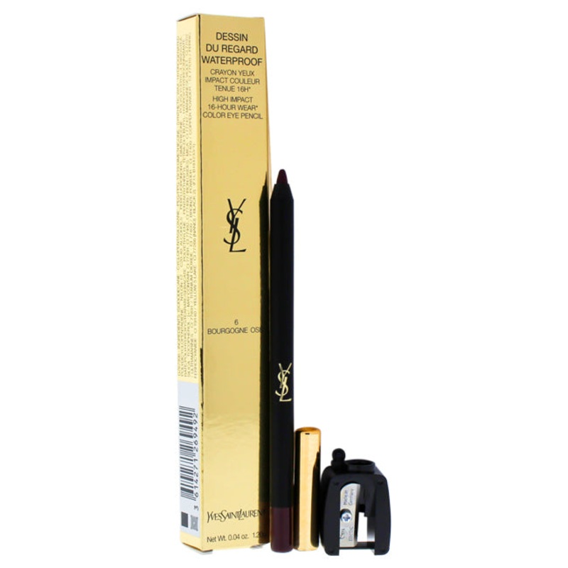 Yves Saint Laurent Dessin Du Regard Waterproof Color Eye Pencil – 06 Bourgogne Ose by Yves Saint Laurent for Women – 0.04 oz Eye Pencil