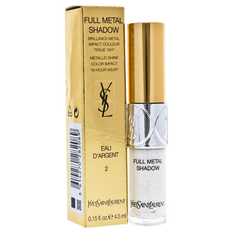 Yves Saint Laurent Full Metal Shadow – 02 Eau DArgent by Yves Saint Laurent for Women – 0.15 oz Eyeshadow