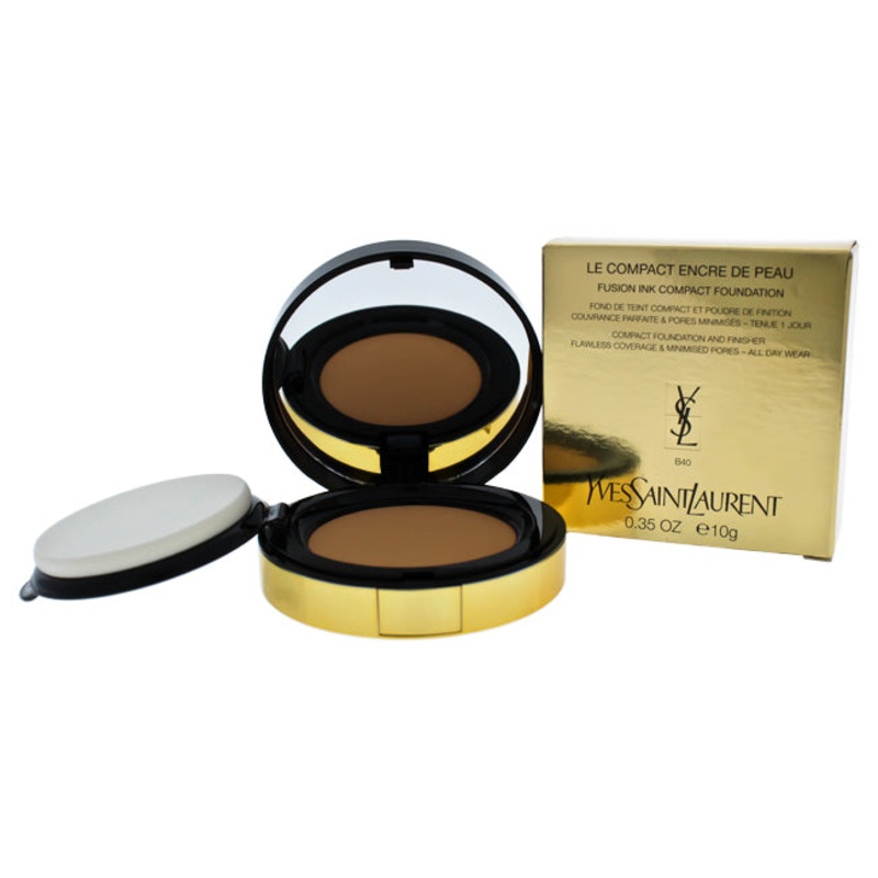 Yves Saint Laurent Le Compact Encre De Peau Fusion Ink Compact Foundation – B40 by Yves Saint Laurent for Women – 0.35 oz Foundation