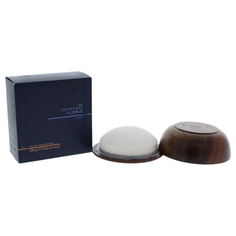 Floris London The Gentleman Floris Elite Shaving Soap & Bowl by Floris London for Men – 3.5 oz Shaving Soap
