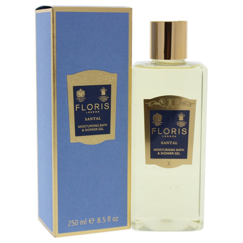 Floris London Santal Moisturising Bath & Shower Gel by Floris London for Men – 8.5 oz Bath & Shower Gel