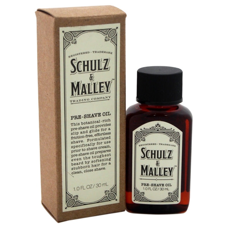 Schulz & Malley Pre-Shave Oil by Schulz & Malley for Men – 1 oz Pre-Shave Oil