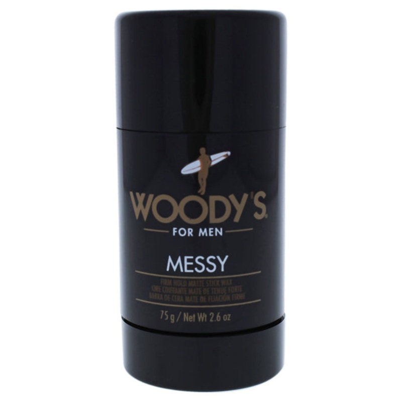 Woodys Messy Firm Hold Matte Stick Wax by Woodys for Men – 2.6 oz Deodorant Stick
