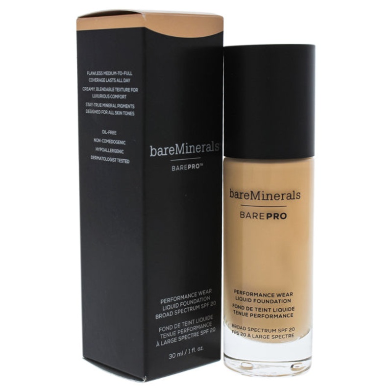 bareMinerals Barepro Performance Wear Liquid Foundation SPF 20 – 11 Natural by bareMinerals for Women – 1 oz Foundation