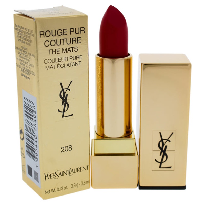 Yves Saint Laurent Rouge Pur Couture The Mats – 208 Fuchsia Fetiche by Yves Saint Laurent for Women – 0.13 oz Lipstick