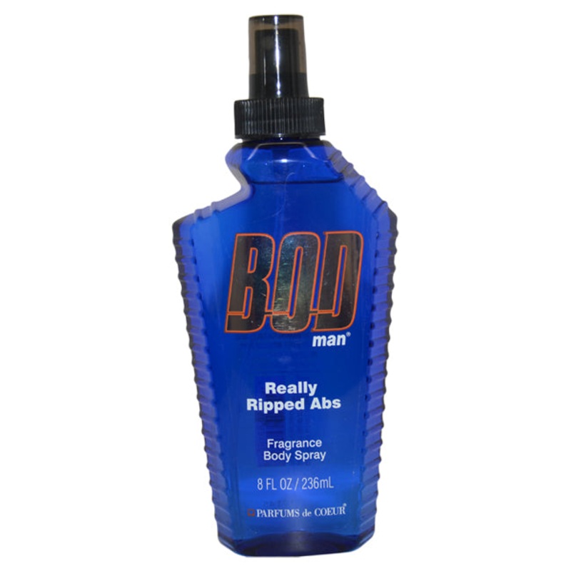 Parfums de Coeur BOD Man Really Ripped Abs Fragrance Body Spray by Parfums de Coeur for Men – 8 oz Body Spray