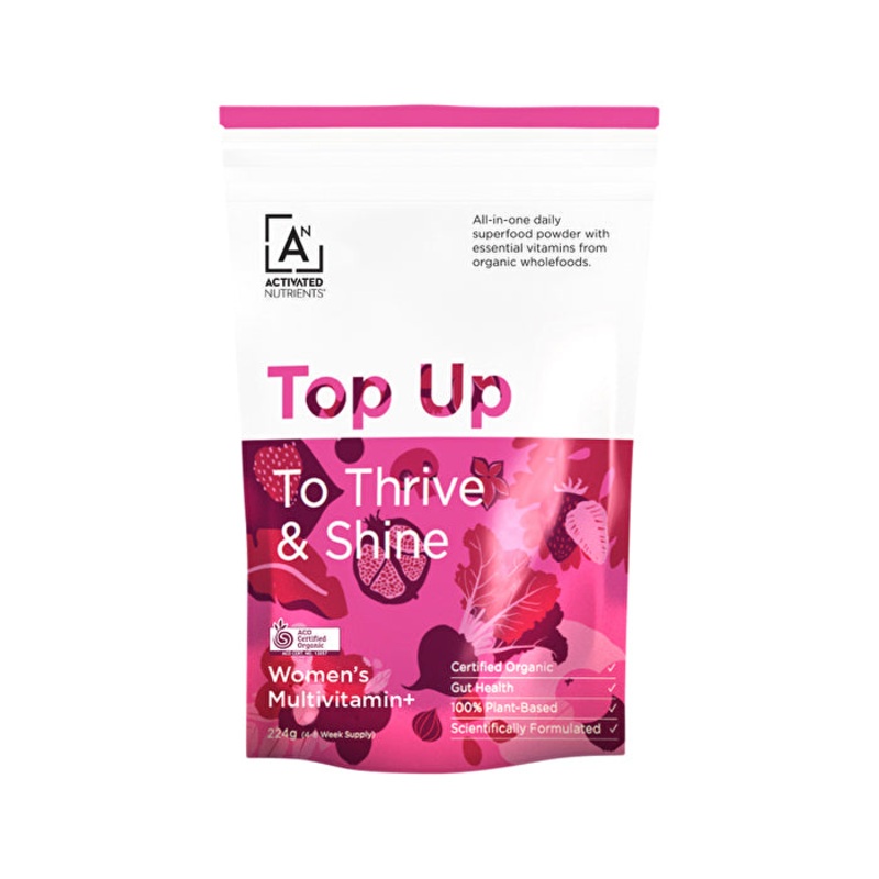 Activated Nutrients Top Up Women’s Multivitamin (To Thrive & Shine) 224g