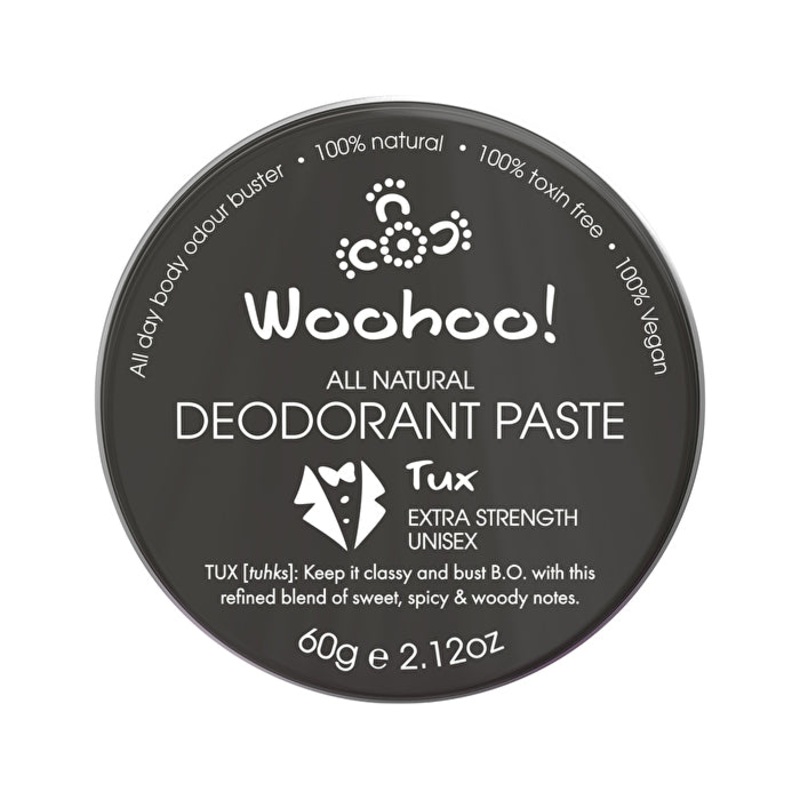 Woohoo Deodorant Paste Tux (Extra Strength) Tin 60g